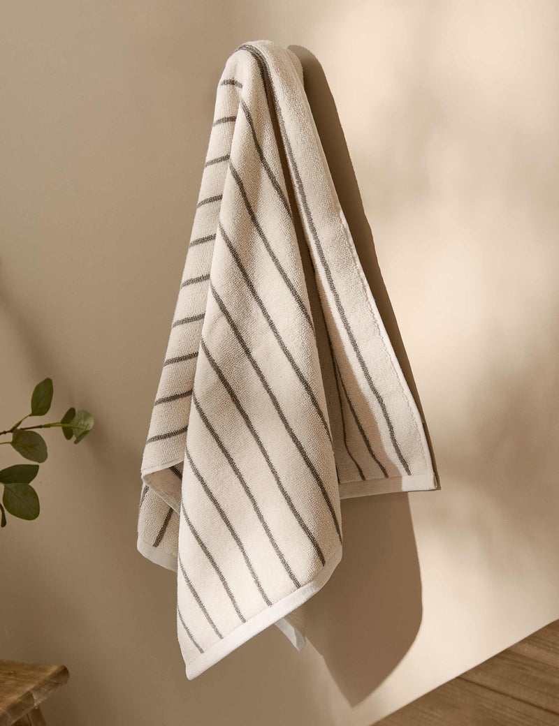 Yard striped cotton bath towel 100x50 cm (British brand)