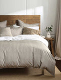 MM Linen pure cotton bedding set natural striped (British brand)
