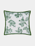 Burleigh hibiscus embroidered cushion 50cm, UK version
