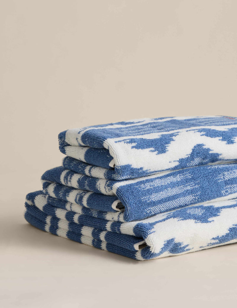 Pure Cotton Ikat Towel 550gsm (British brand)