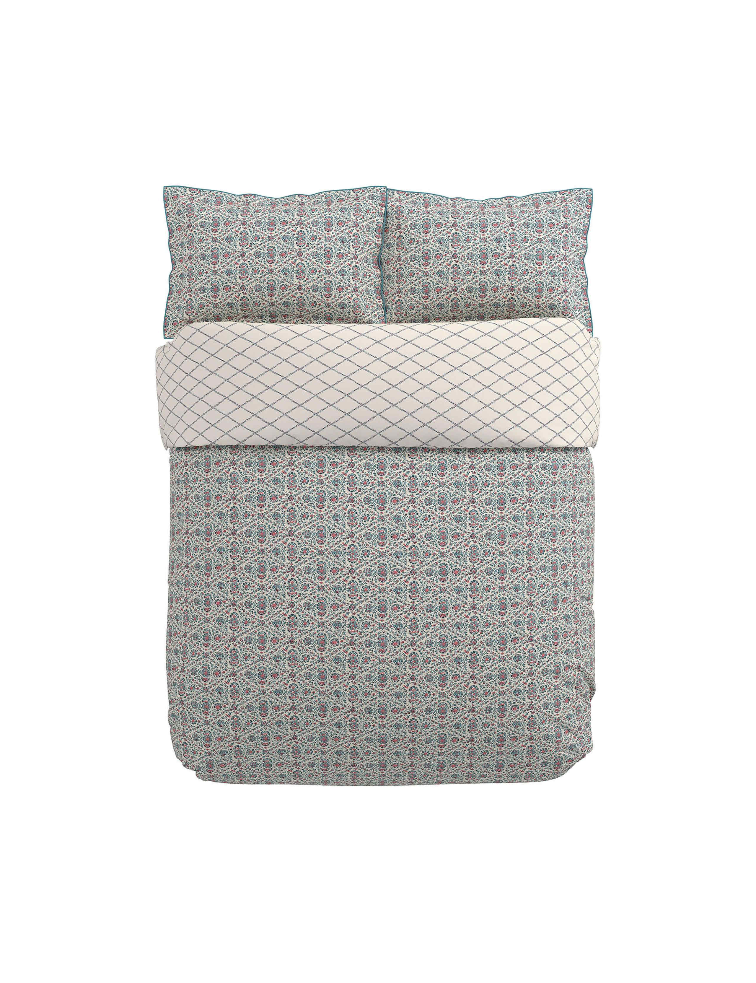 V&A pure cotton Indian lattice bedding set, imported from the UK