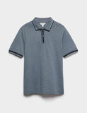 Pure cotton jacquard polo shirt, imported from the UK