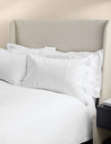 M&S X Kelly Hoppen pure cotton jacquard striped bedding set, imported from the UK