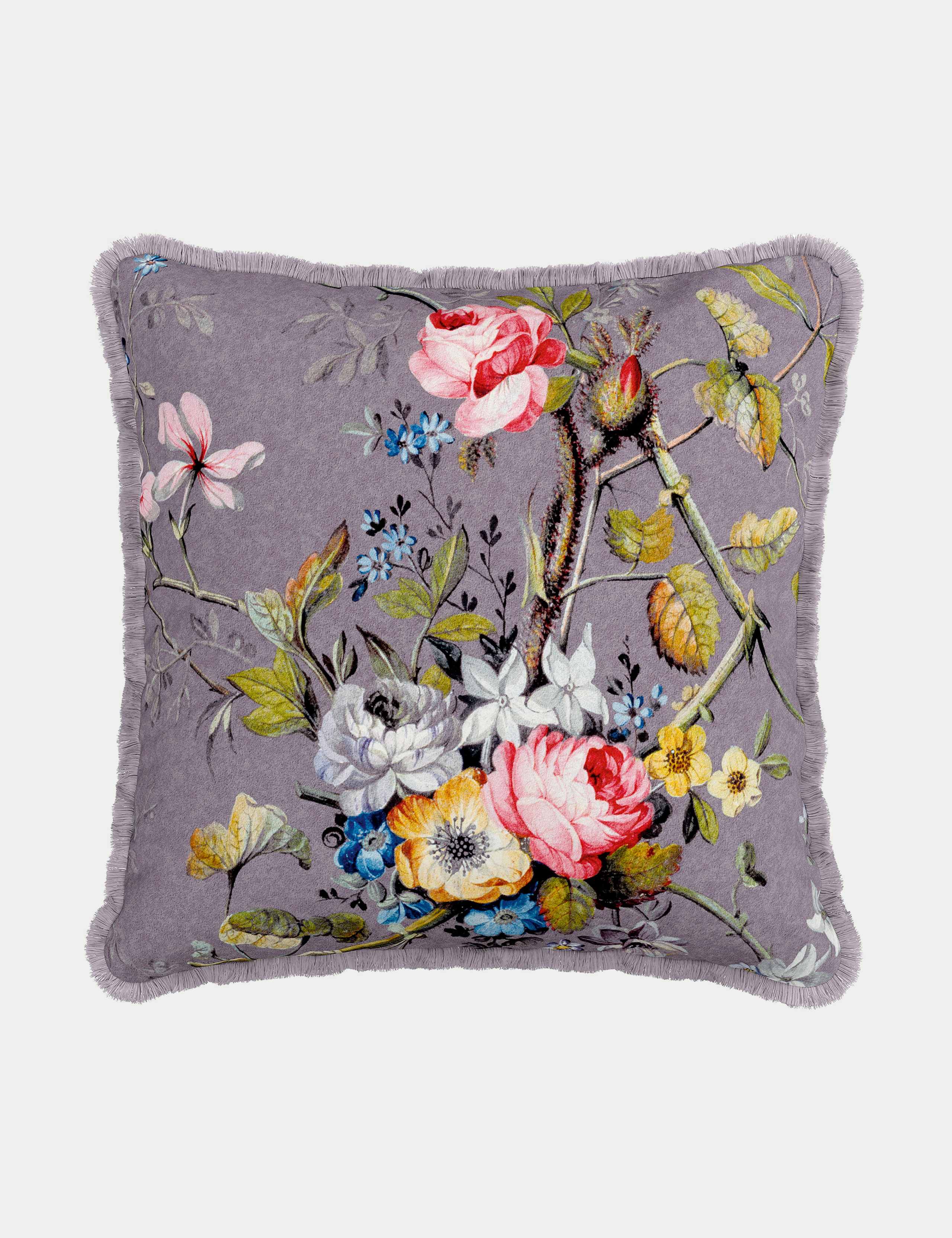 Kilburn Floral pure cotton cushion 45 cm, imported from the UK