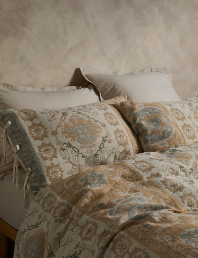 M&S M&S X Fired Earth Pure Cotton Jacquard Bedding Set- Buy online at McGrocer