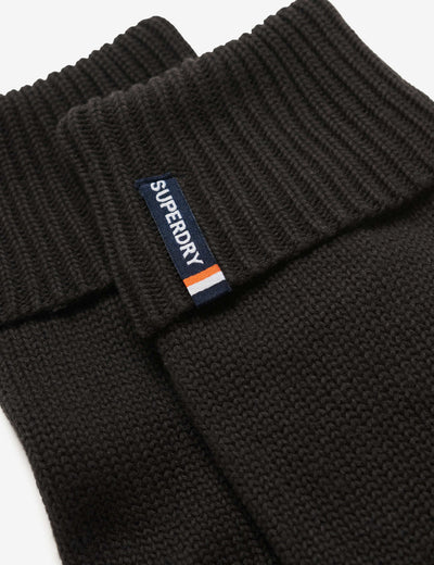 Superdry ren bomullsstrikkede vinterhansker