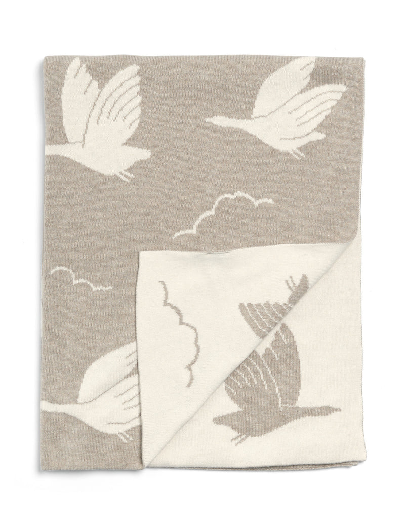 Mamas & Papas pure cotton knitted shawl, imported from the UK
