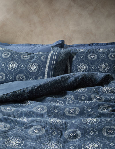 M&S M&S X Fired Earth Reine Baumwolle Kouya Jacquard Bettwäsche-Set – Jetzt online bei McGrocer kaufen