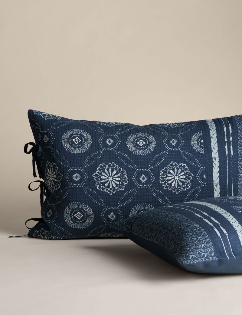 M&S X Fired Earth Kouya Jacquard bedding set, imported from the UK