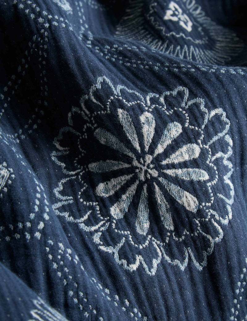 M&S X Fired Earth Kouya Jacquard bedding set, imported from the UK