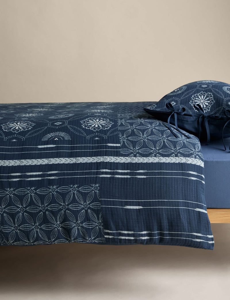 M&S X Fired Earth Kouya Jacquard bedding set, imported from the UK