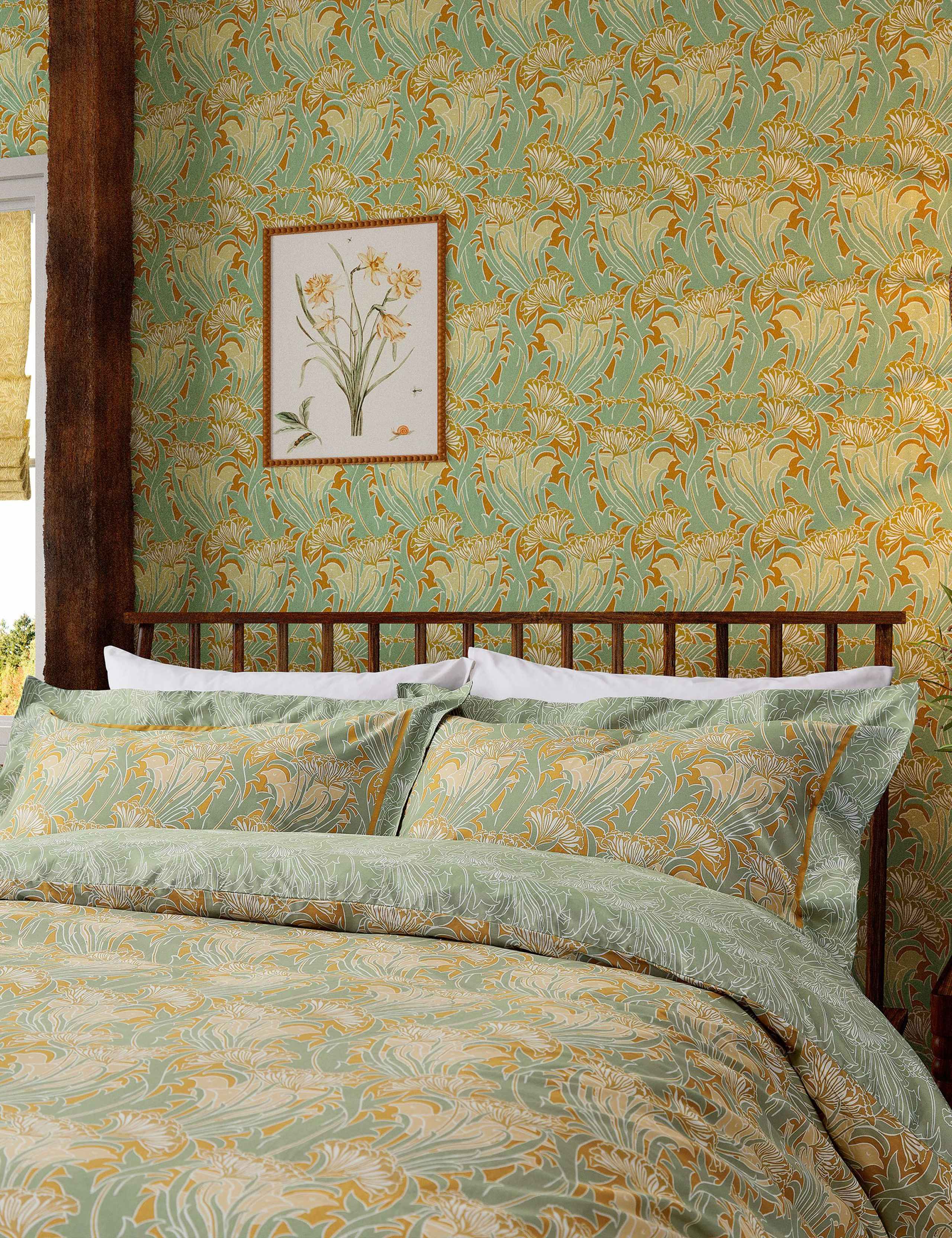 Morris & Co Laceflower bedding set, imported from the UK