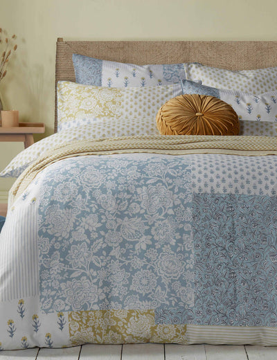 M&S Laura Ashley Pure Cotton Laurissa Patchwork Bedding Set- Buy online at McGrocer