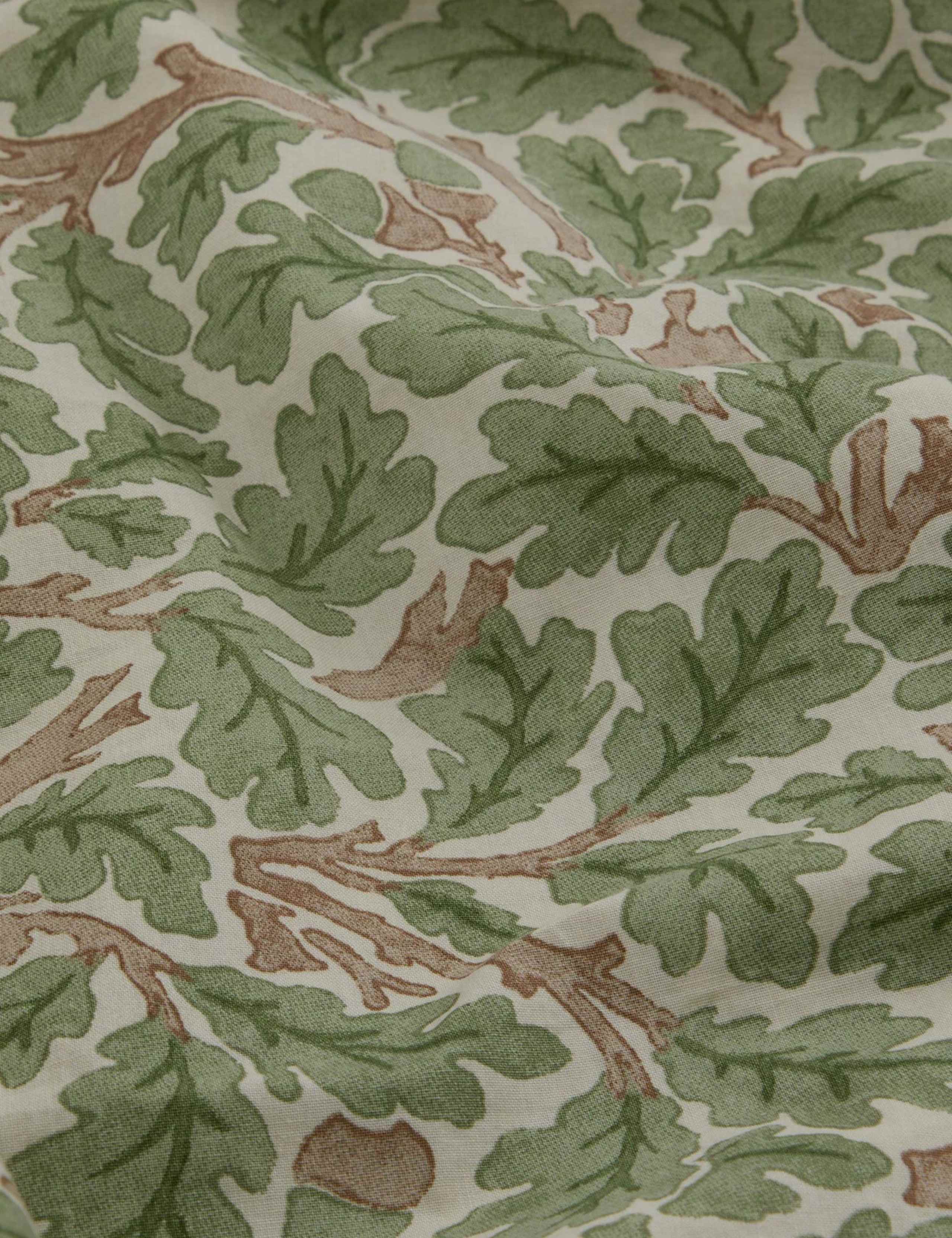 Piglet in Bed pure cotton leaf print duvet cover, UK version