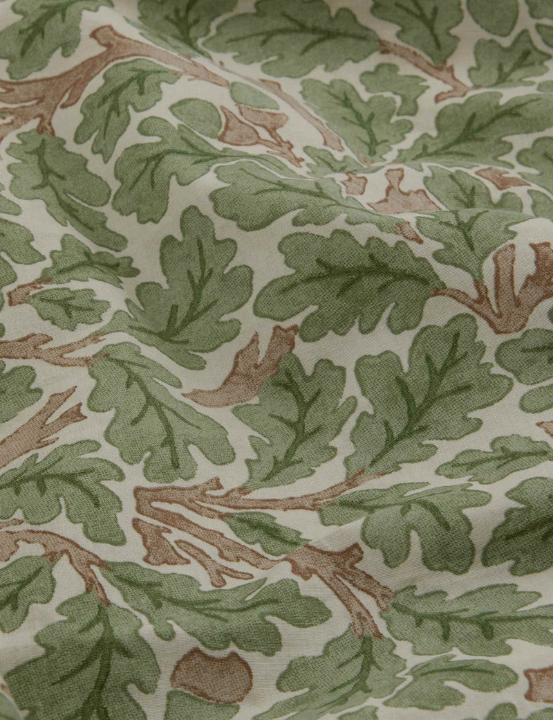Piglet in Bed pure cotton leaf print duvet cover, UK version