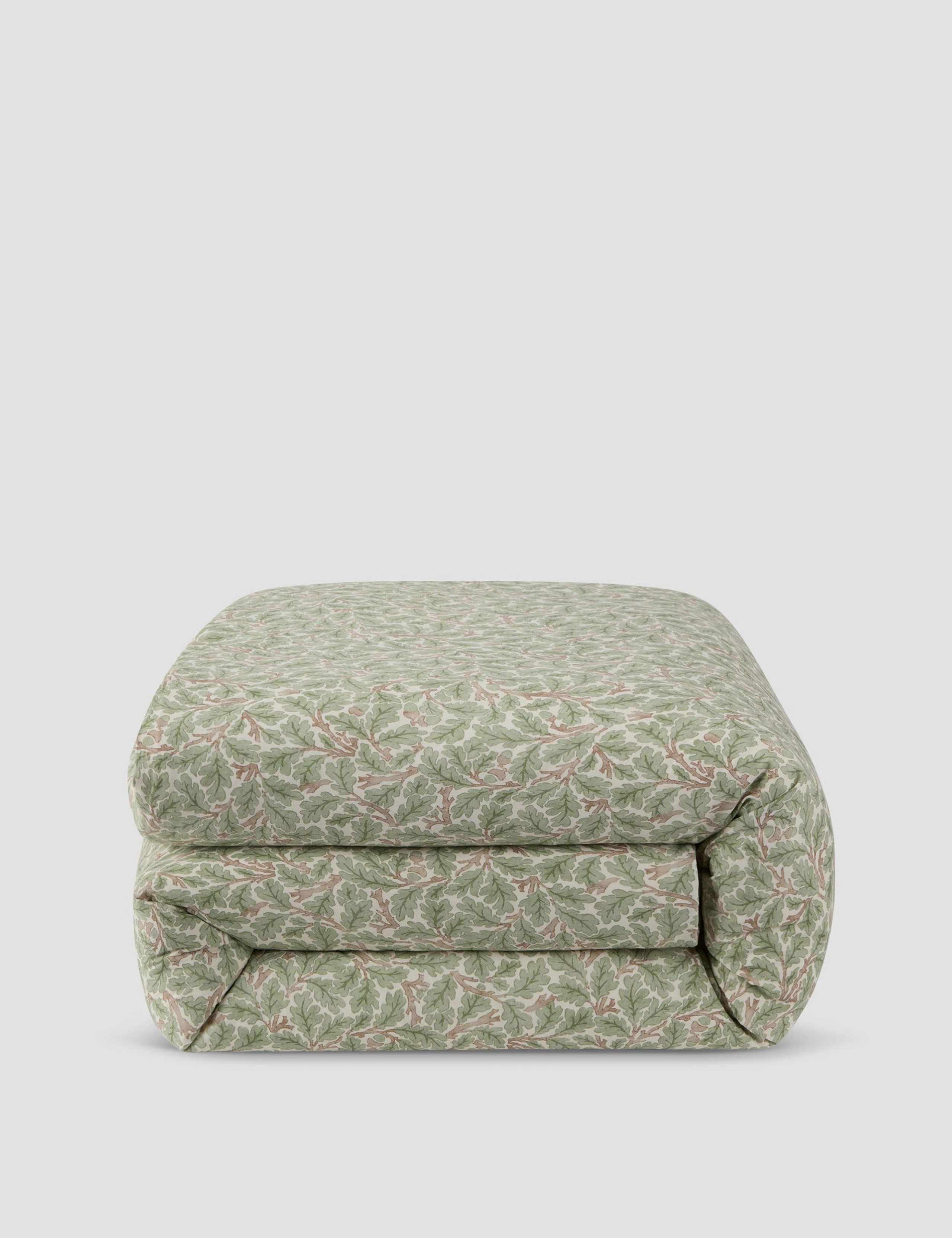 Piglet in Bed pure cotton leaf print duvet cover, UK version