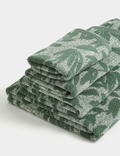 M&S Pure Cotton Leaves Towel- Buy online at McGrocer