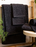 Rockett St George Leopard Jacquard Bath Towel (British brand)