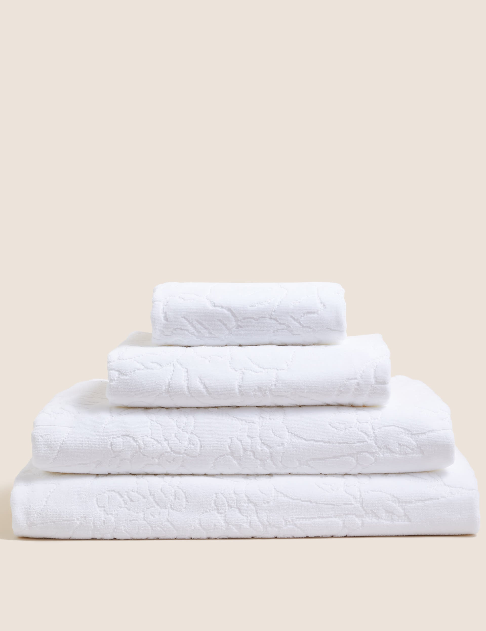 Pure cotton linear floral bath towel, imported from the UK