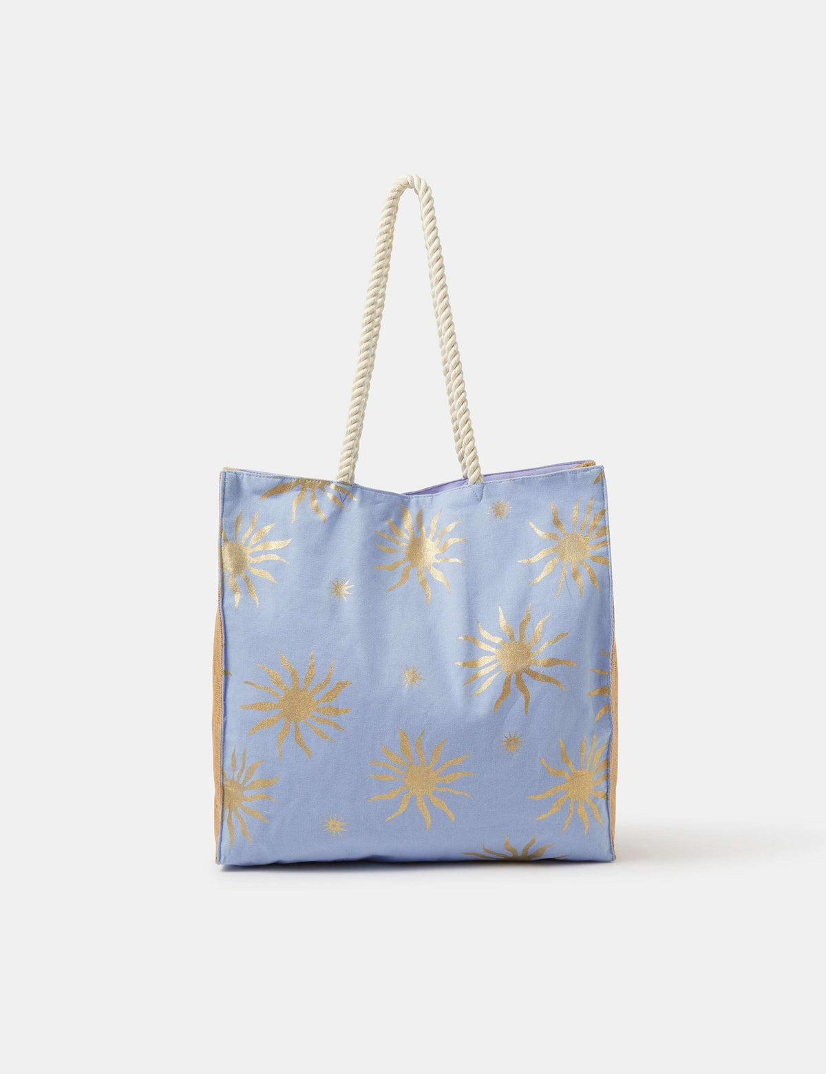 Accessorize metallic sun shopper tote bag, imported from the UK