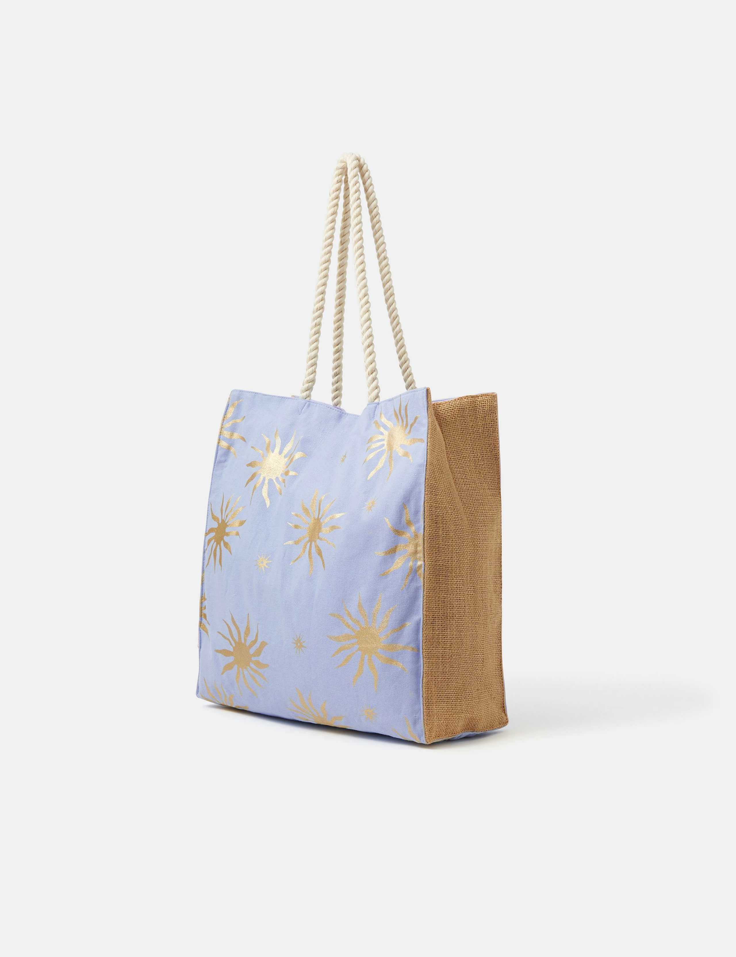 Accessorize metallic sun shopper tote bag, imported from the UK