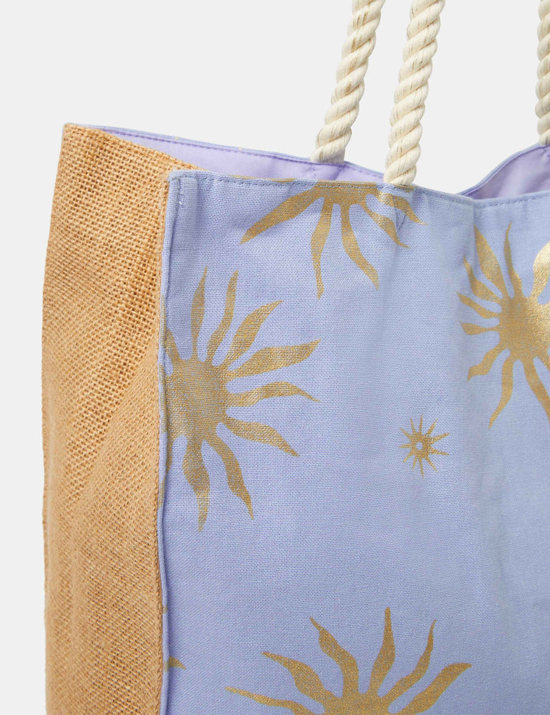 Accessorize metallic sun shopper tote bag, imported from the UK