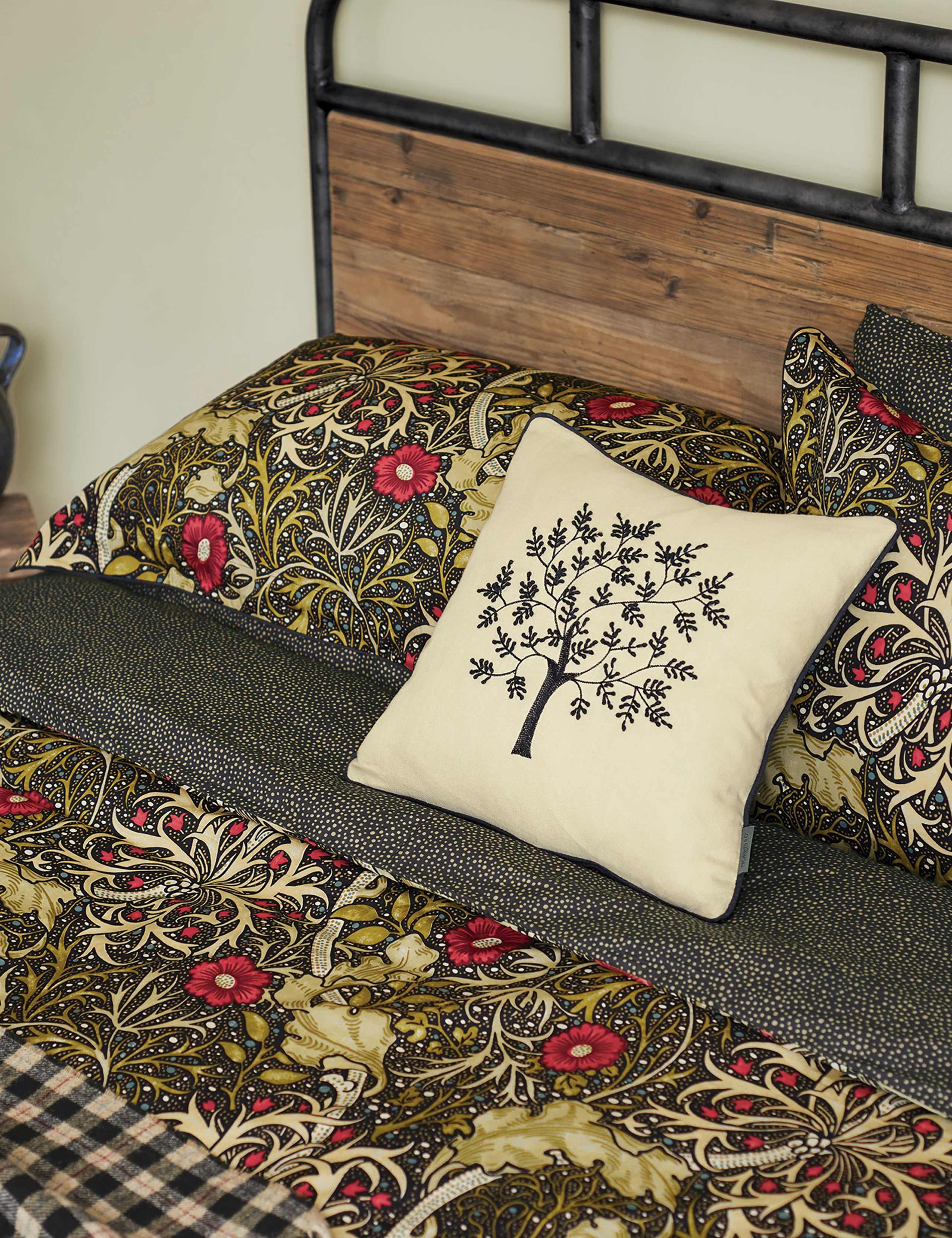 Morris & Co cotton bedding set seaweed motif (British brand)