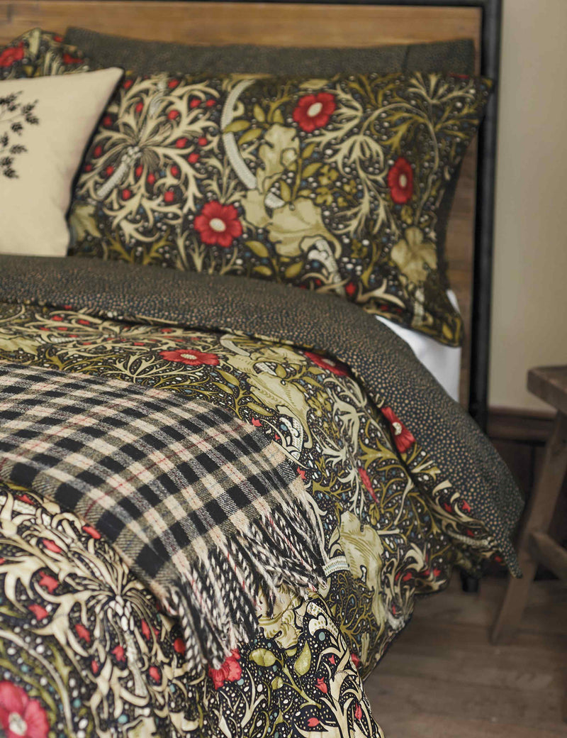 Morris & Co cotton bedding set seaweed motif (British brand)