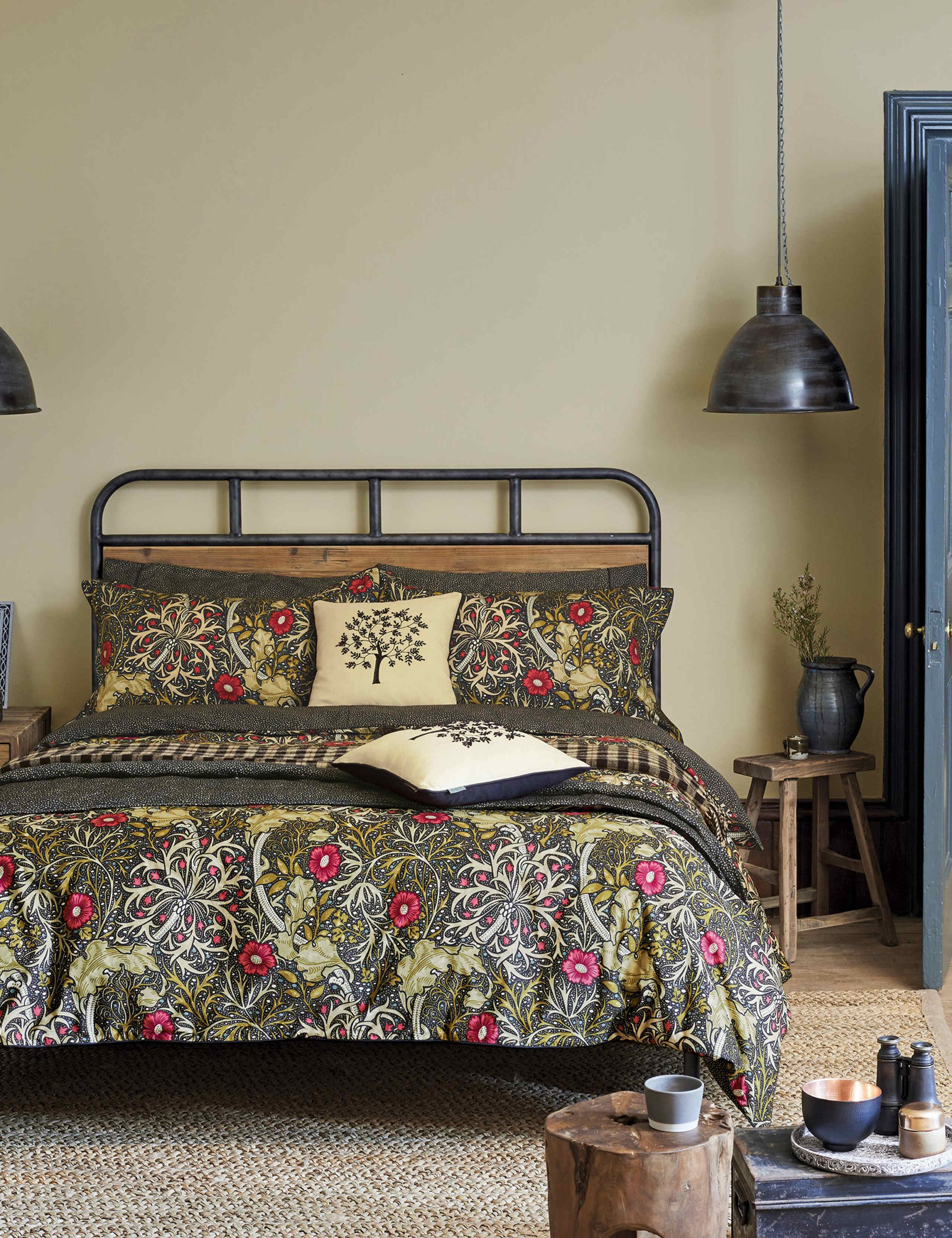 Morris & Co cotton bedding set seaweed motif (British brand)