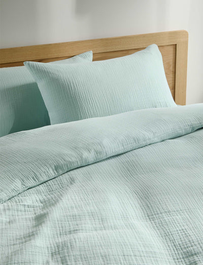 M&S Pure Cotton Muslin Bedding Set- Buy online at McGrocer