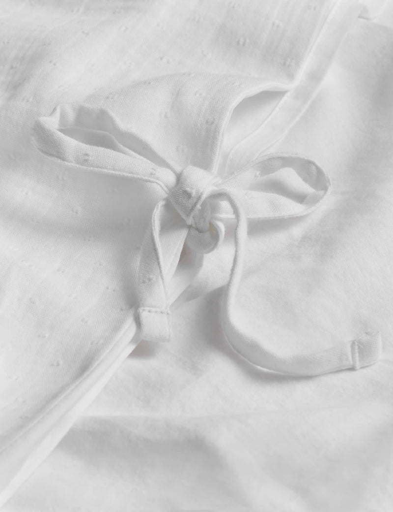 Pure cotton muslin dobby bedding set - British product