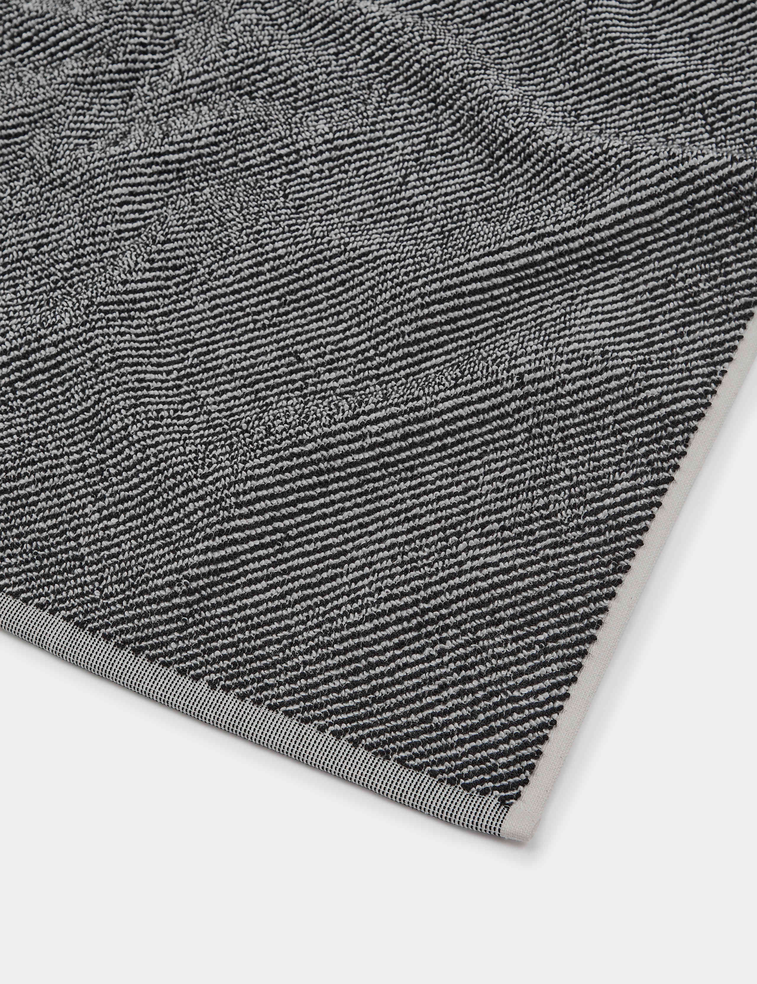 Pure cotton narrow striped bath towel, imported from the UK