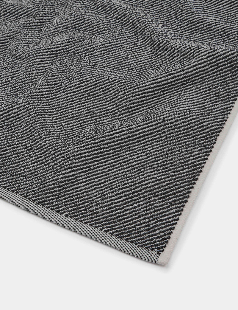 Pure cotton narrow striped bath towel, imported from the UK