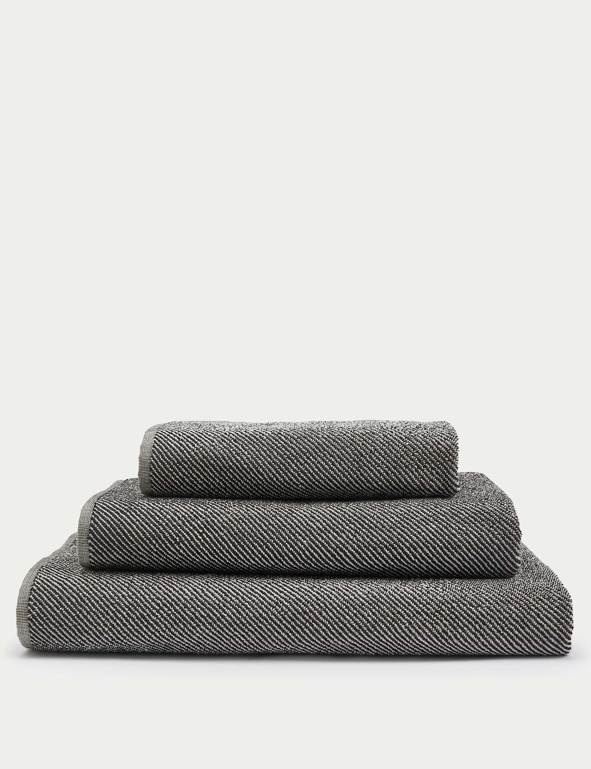 Pure cotton narrow striped bath towel, imported from the UK