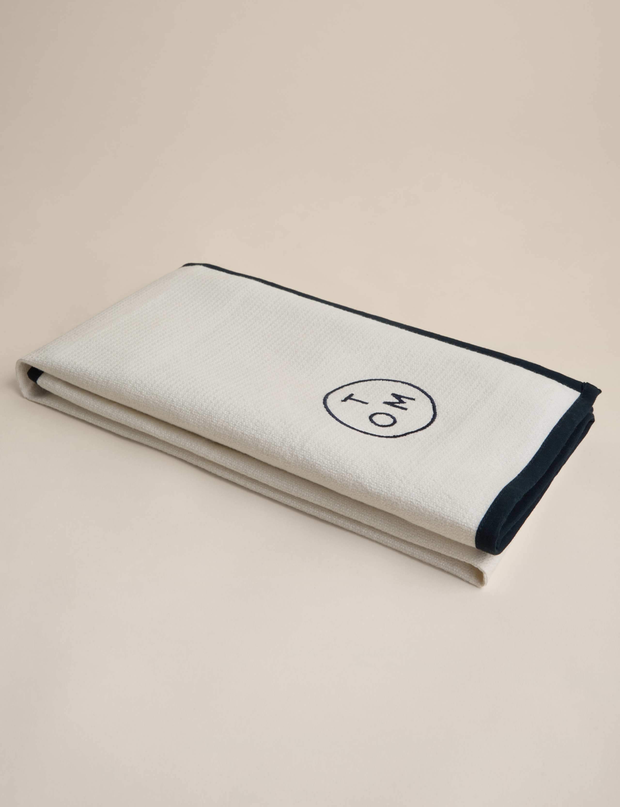 M&S X Tom Kerridge Navy Trim Chef's Cloth 50x103 cm, imported from the UK