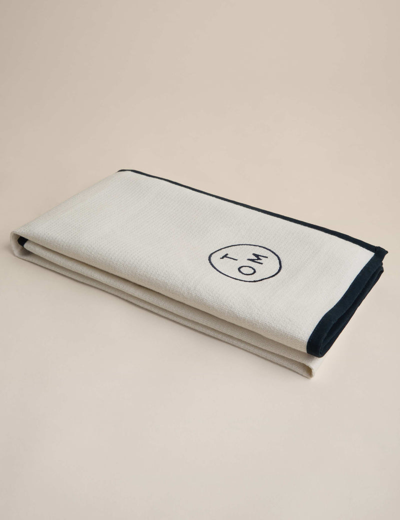M&S X Tom Kerridge Navy Trim Chef's Cloth 50x103 cm, imported from the UK