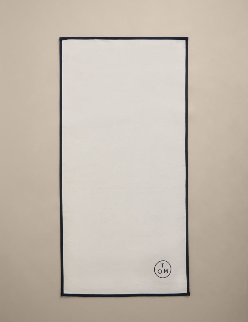 M&S X Tom Kerridge Navy Trim Chef's Cloth 50x103 cm, imported from the UK