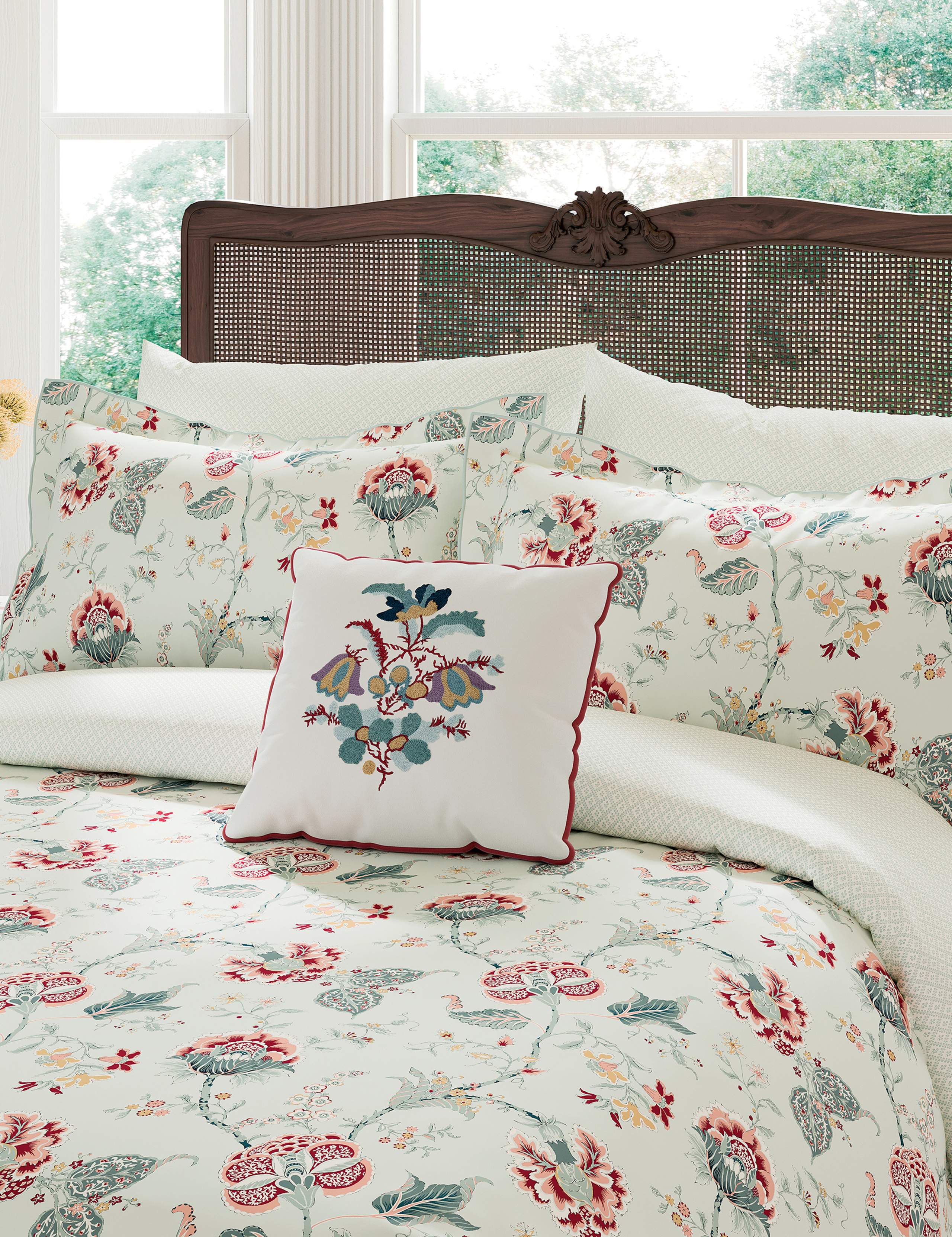 Palampore Trail pure cotton floral bedding set (British brand)