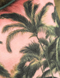 Rockett St George Palm Paradise piped cushion, 45cm, British brand