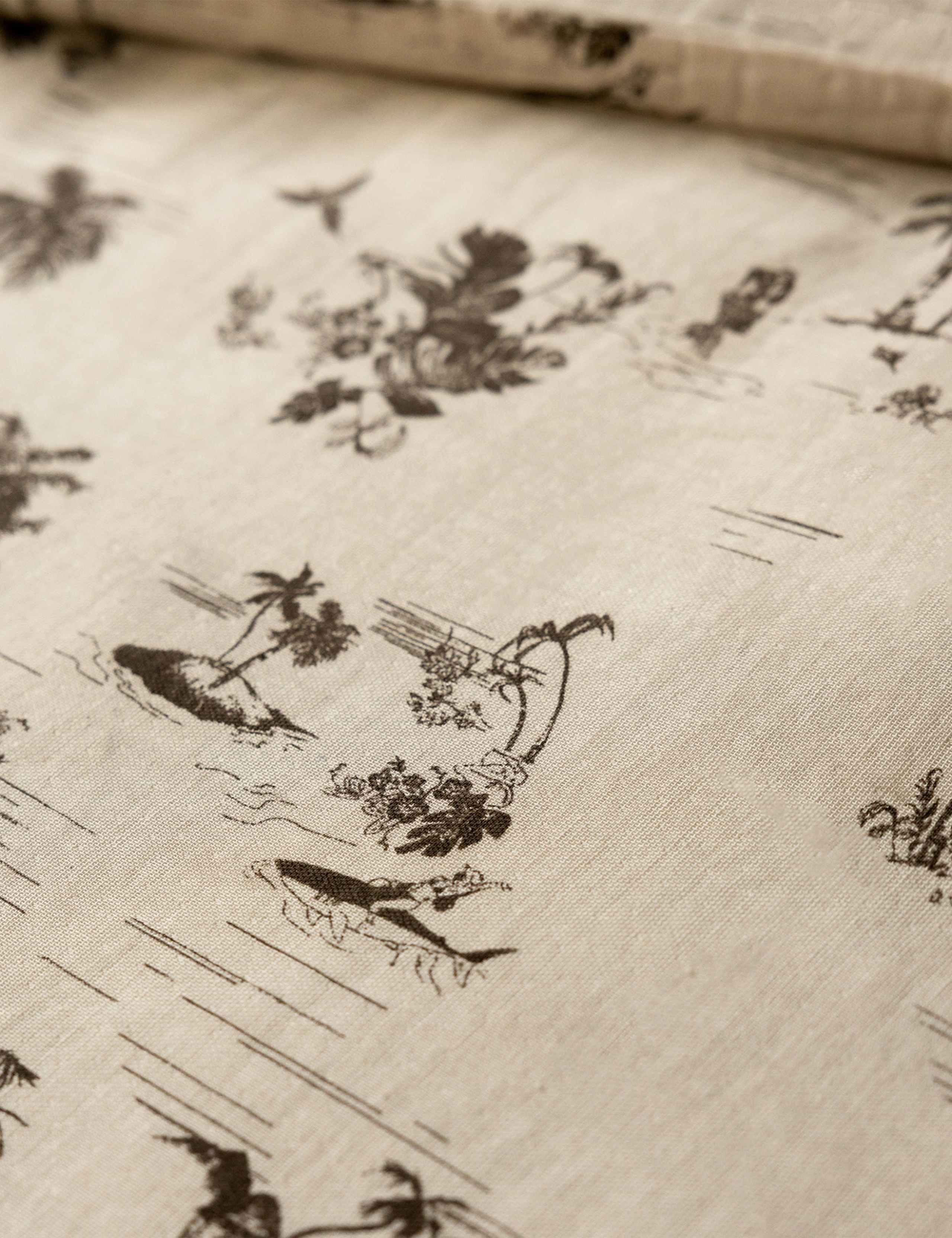Rockett St George palm party pure cotton muslin duvet set - British product