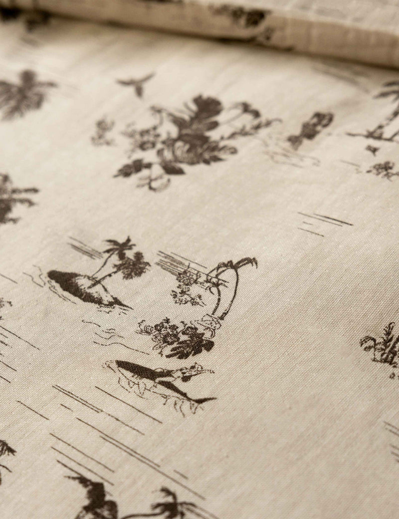Rockett St George palm party pure cotton muslin duvet set - British product