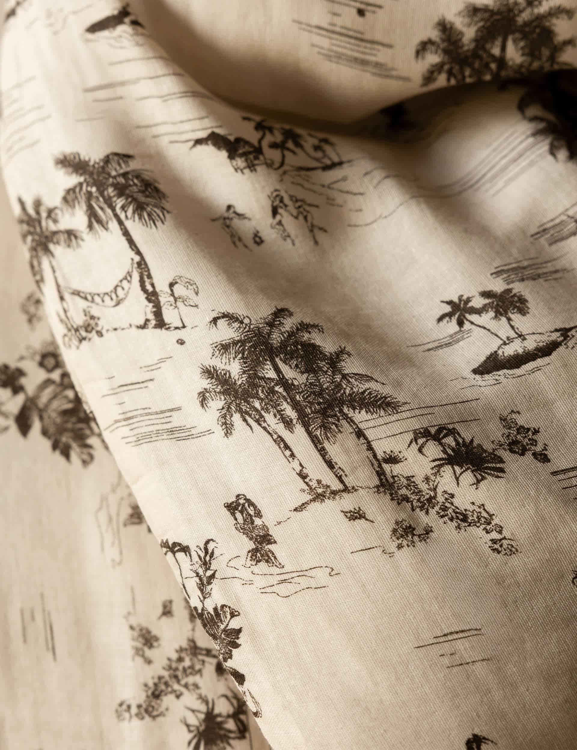 Rockett St George palm party pure cotton muslin duvet set - British product