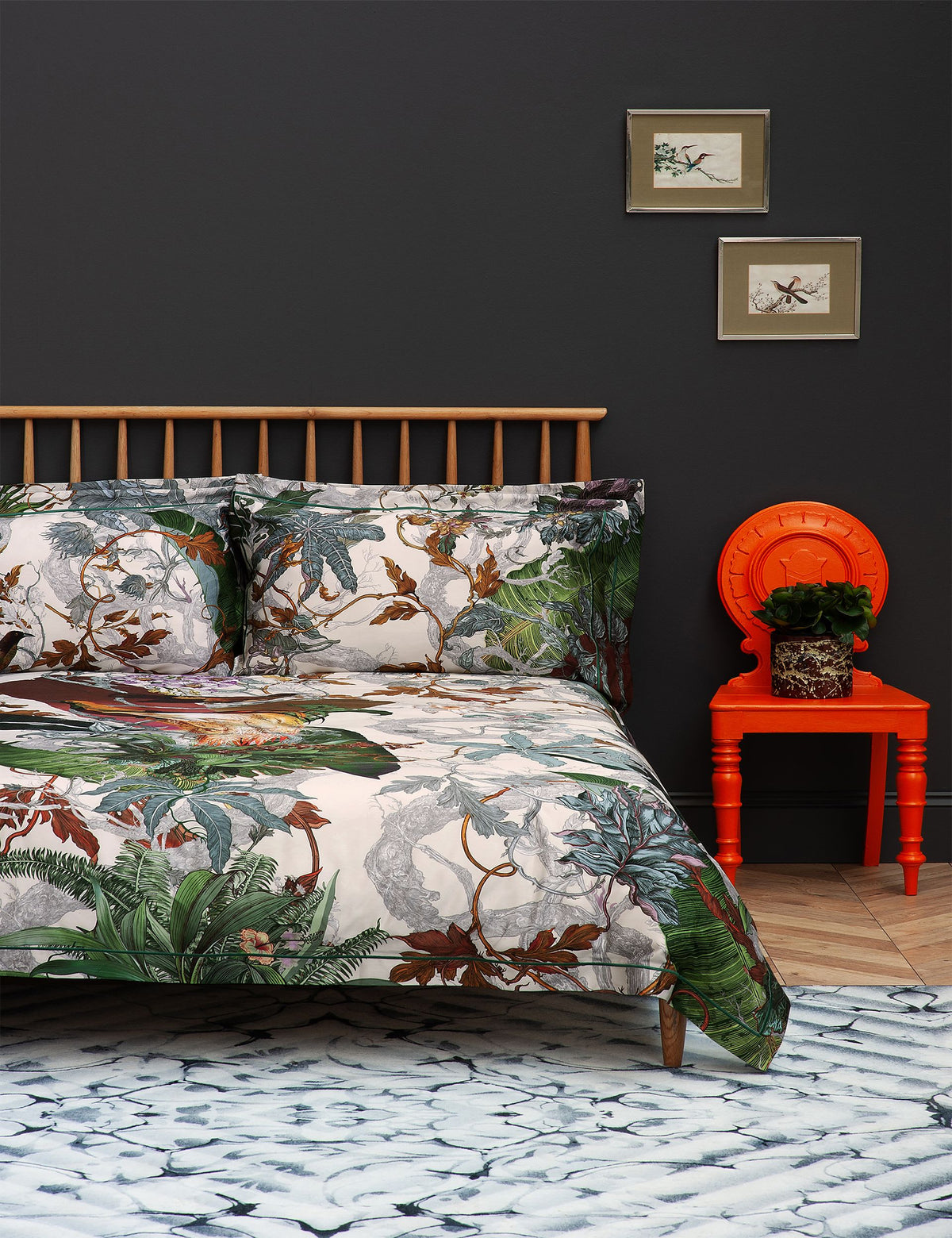 Timorous Beasties pure cotton Papua Paradise bedding set (British brand)
