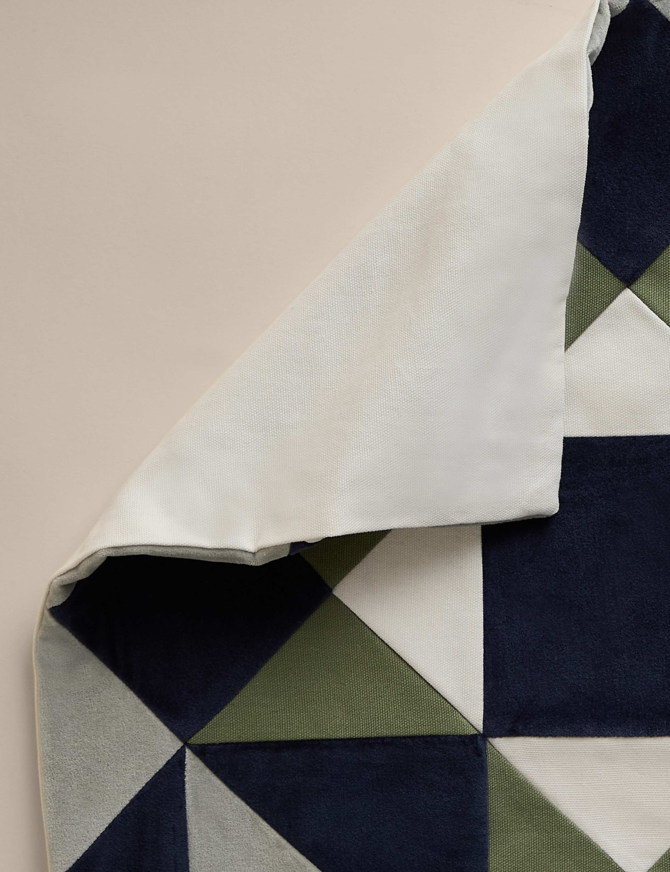 Cotton patchwork cushion cover square 50x50 cm (British brand)