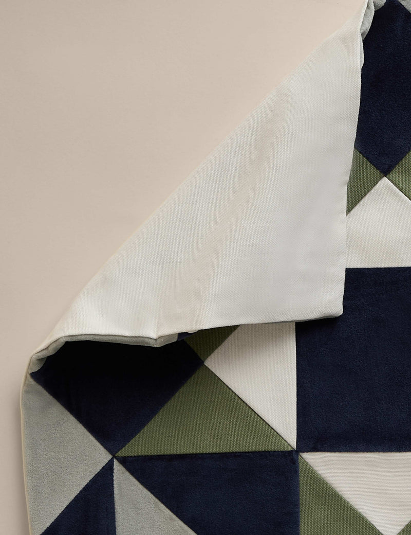 Cotton patchwork cushion cover square 50x50 cm (British brand)