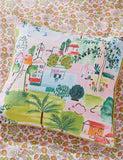Land & Shore pure cotton patterned cushion - British product