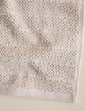Pure cotton popcorn stripe towel 550gsm, imported from the UK