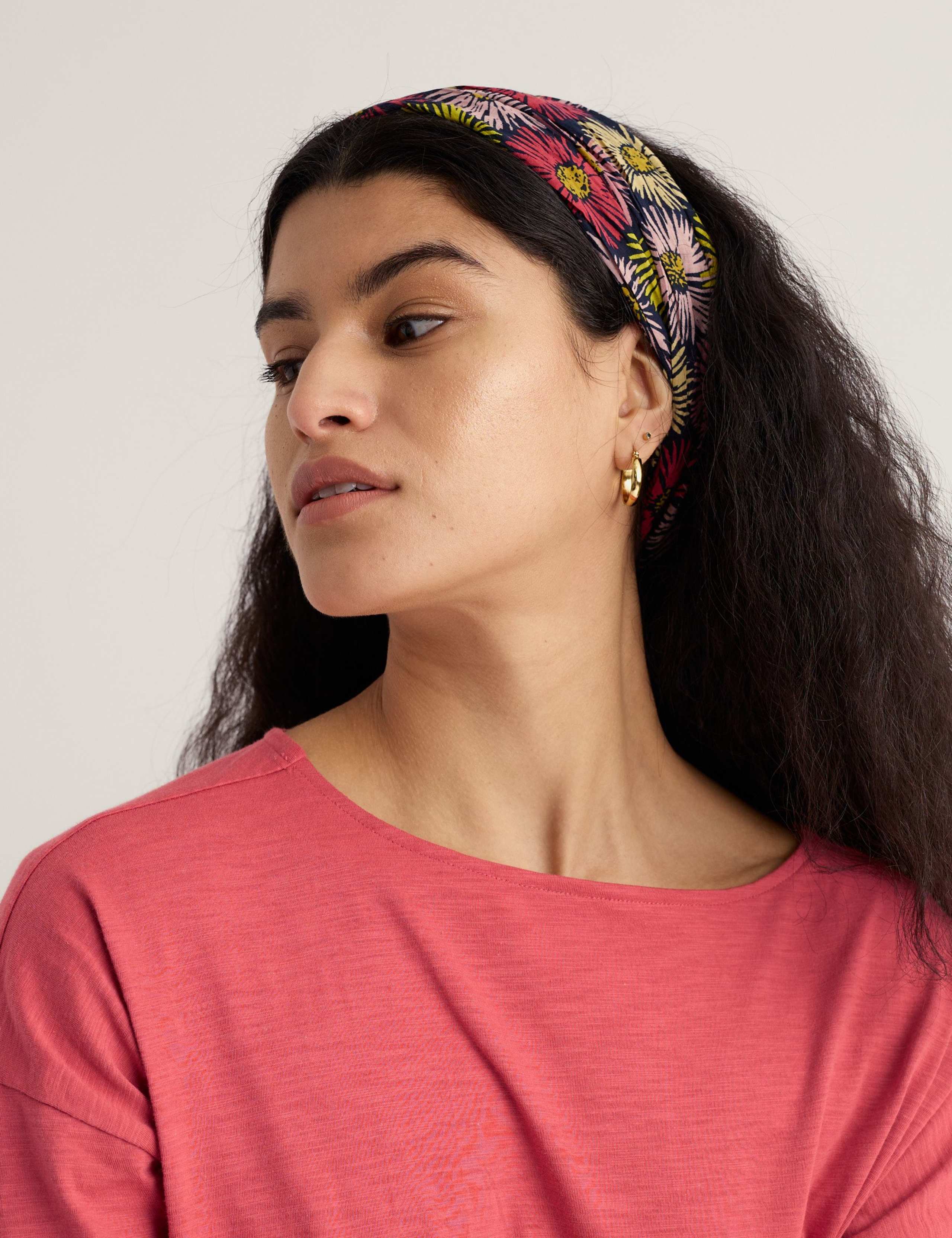 Seasalt Cornwall pure cotton floral scarf (British brand)