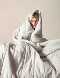 Bedfolk pure cotton quilted throw, imported from the UK