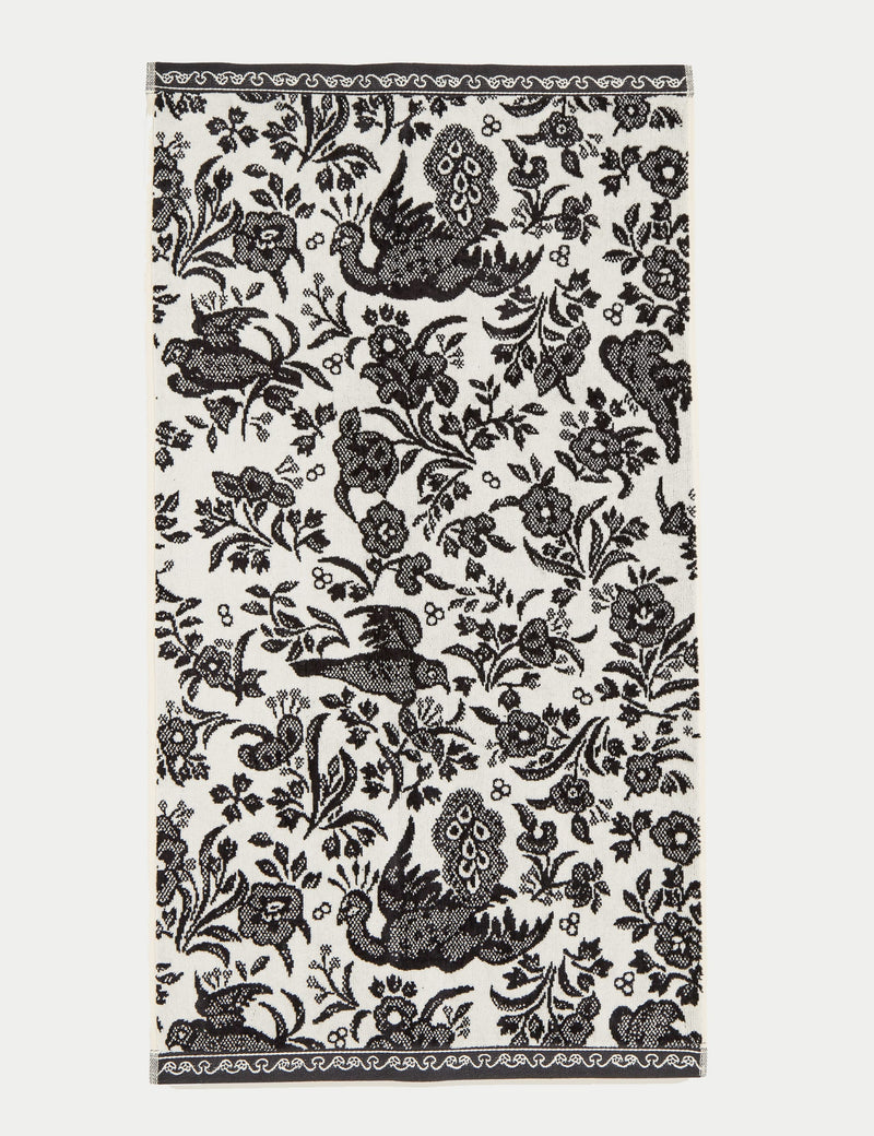Burleigh X Bedeck Pure Cotton Regal Peacock Towel, imported from the UK
